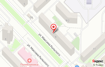 Медицинская лаборатория МедиаЛаб на улице Максима Рыльского на карте