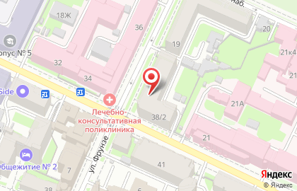 Детская библиотека имени А.М. Горького на улице Минина на карте