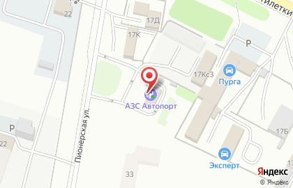Автомойка Автопорт на Пионерской улице на карте