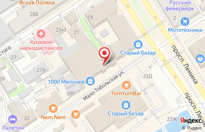 Ателье по пошиву спецодежды на Мало-Тобольской улице на карте