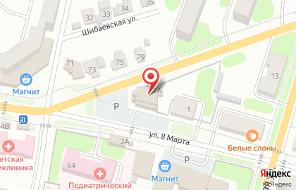 Супермаркет Перекрёсток на улице 8 Марта на карте