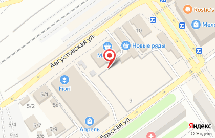 Московские окна на Августовской улице на карте