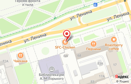Кафе быстрого обслуживания Chicken в Ленинском районе на карте