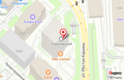 Бизнес-центр Лобачевский на карте