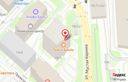 Кофейня Take a break на метро Технопарк на карте