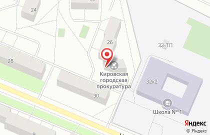 Кировская городская прокуратура в Санкт-Петербурге на карте