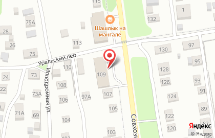 Супермаркет Пятёрочка на Совхозной улице на карте