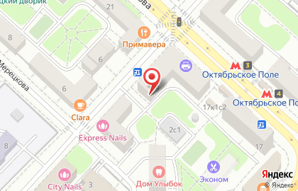 Барбершоп-парикмахерская СуперМен на метро Октябрьское поле на карте