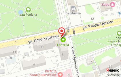 Страховая компания СберСтрахование на улице Клары Цеткин на карте