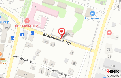 Радуга Звуков в Больничном переулке на карте
