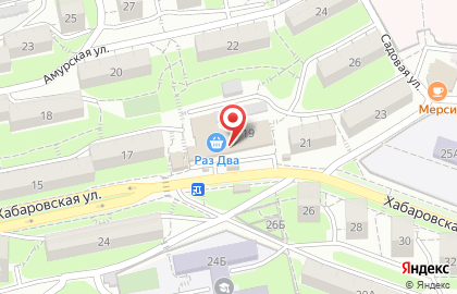 Сеть супермаркетов Фреш25 на Хабаровской улице на карте