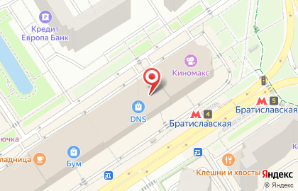Ювелирный салон Меркурий на Братиславской на карте