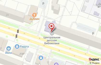 Центральная детская библиотека в Йошкар-Оле на карте