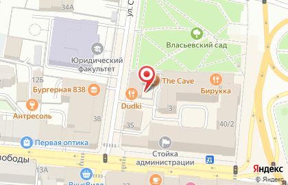 Магазин штор и карнизов на улице Собинова на карте