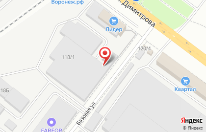 Оптово-розничная компания Новострой в Левобережном районе на карте