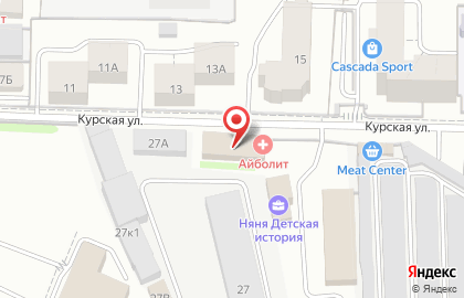 Медицинский центр Айболит на Курской улице на карте