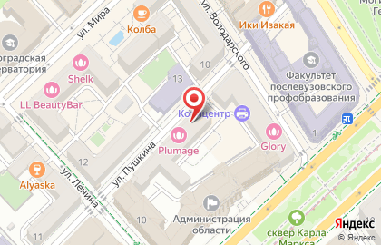 Общественная организация Деловая Россия в Центральном районе на карте