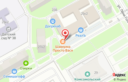 Магазин овощей и фруктов на проспекте Ветеранов на карте