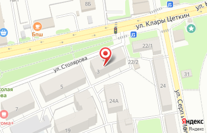 Служба доставки суши Ямакаси на улице Столярова на карте