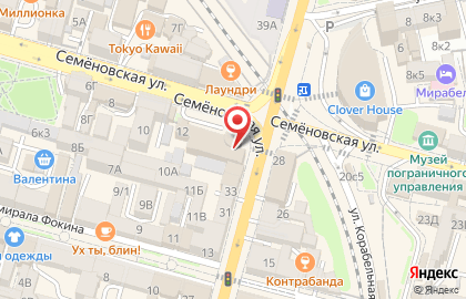 Банкомат Приморье на Семёновской улице, 12 на карте