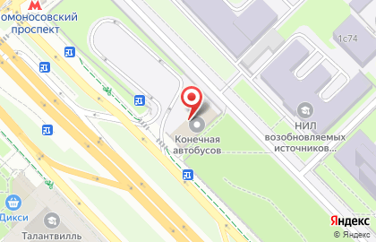 Автобусная станция Университет на карте