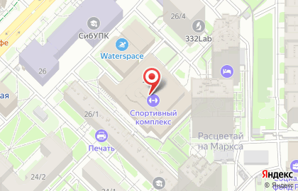 Спортивный комплекс, СибУПК на карте