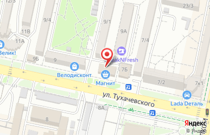 Стоматологический кабинет Аполлония на улице Тухачевского на карте