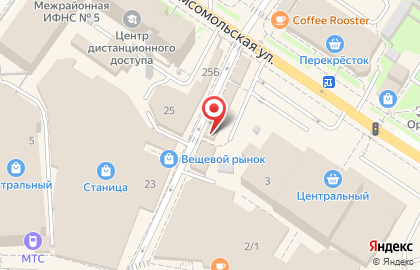 Магазин фастфудной продукции на Комсомольской на карте