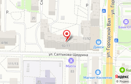 Дикси в Кировском районе на карте