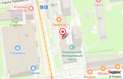 Билетная касса Ульяновское АВС на улице Железной Дивизии на карте