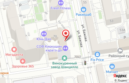 Супермаркет Верный в Екатеринбурге на карте