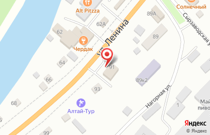 Склад-магазин товаров для стройки и ремонта Знак в Горно-Алтайске на карте