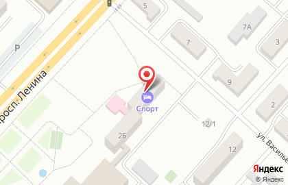 Гостиница Спорт на проспекте Ленина на карте