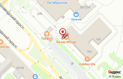 Киоск по продаже овощей и фруктов в Набережных Челнах на карте