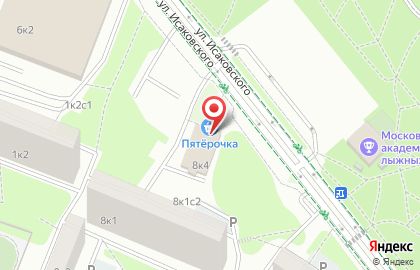 Монетка на улице Исаковского на карте