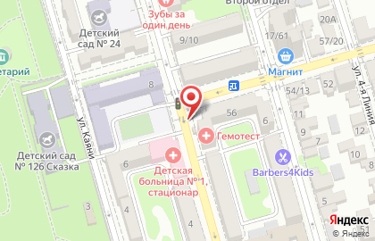 Пролетарский район Киоск по продаже фруктов и овощей на Верхненольной улице на карте