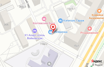 Супермаркет Пятёрочка в Москве на карте