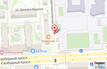 Лекарь на Красномосковской улице на карте