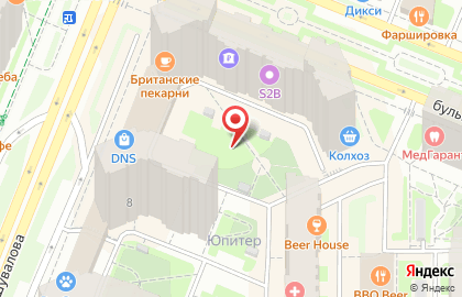 Автошкола Цель на бульваре Менделеева на карте