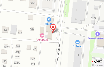 СТО Реактор на улице Бородина на карте