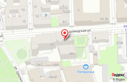 Рестек на Курляндской улице на карте
