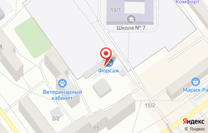 Автомойка Форсаж в Заринске на карте