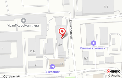 ООО Престиж на Цинковой улице на карте