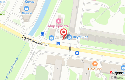 Сеть булочных Каравай СВ на Пушкинском шоссе на карте
