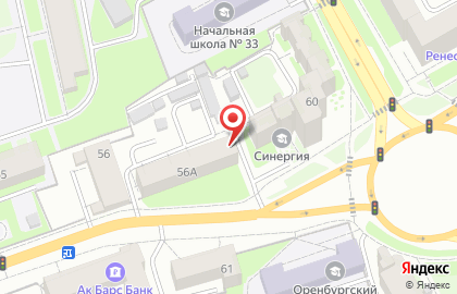 Продуктовый магазин в Оренбурге на карте