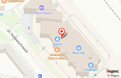 Пилот, трк на карте