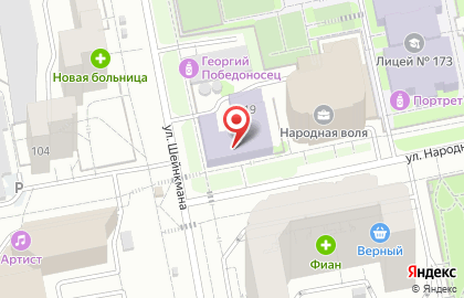 Клуб киокушинкай каратэ Истина на улице Народной Воли на карте