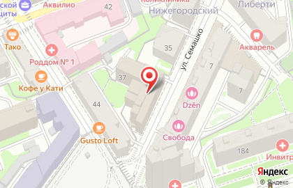 Студия шугаринга Альмэ SPA на улице Семашко на карте