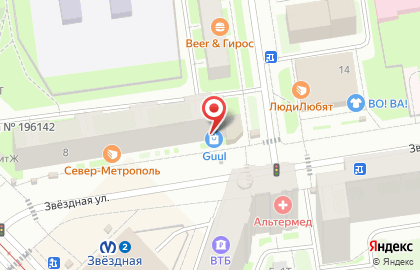 Аптека Первая Помощь в Московском районе на карте