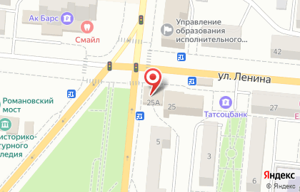 Магазин нижнего белья на ул. Ленина, 25а на карте